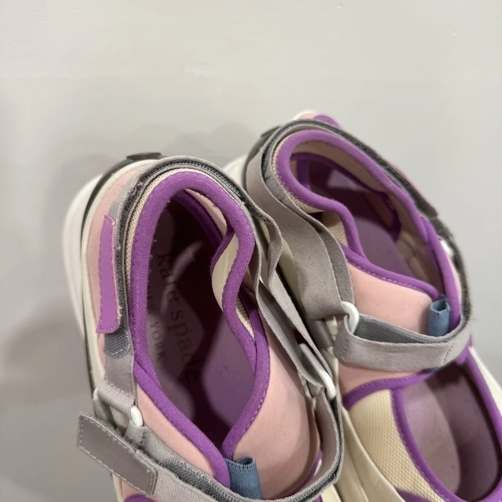 Kate Spade Cloud Cut Out Chunky Platform Sneakers Purple